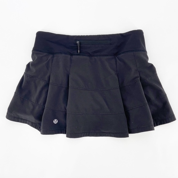 Lululemon Pace Rival Skirt II (Regular) Black Size 6 - Picture 3 of 8
